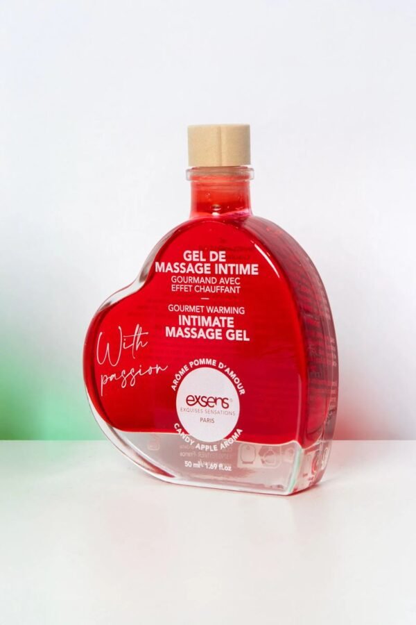 Gel de massage comestible chauffant pomme d'amour