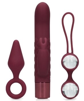 Coffret de sextoys pour elle Darkcherry 3 Accessoires – Image 3