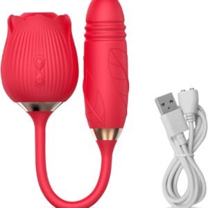 vibromasseur rose 2 en 1 aspiration clitoridienne et point g extasia