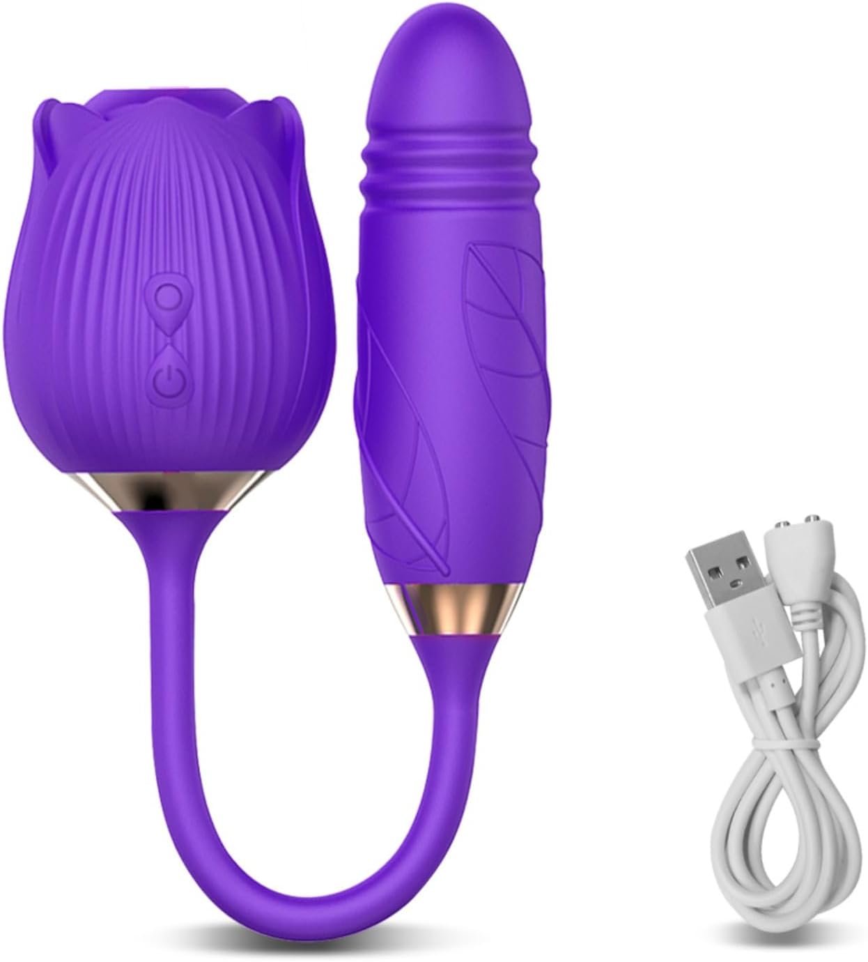 Vibromasseur Rose 2 en 1 Aspiration et Point G – Image 3