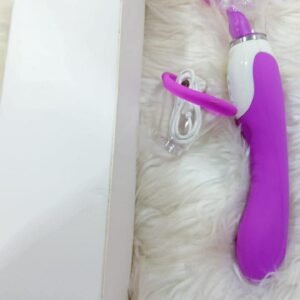 Pompe à vulve avec langue et vibromasseur