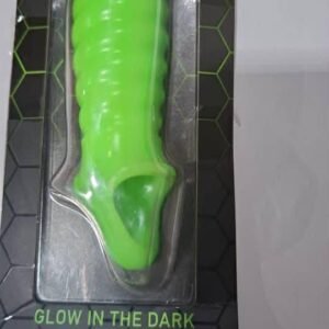 Gaine Pénis Épaisse Extensible Swirl - GitD - Vert Fluo